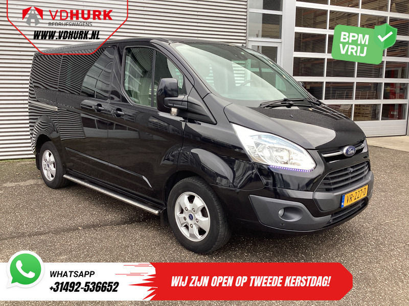 Ford Transit Custom 2.2 TDCI 155 pk Limited DC Dubbel Cabine 2xSchuifdeur/ Elek. Stoel/ Leder/ Stoelverw./ Sidebars/ Airco/ Navi/ Cruise/ Camera/ PD - Küçük panelvan, Çift kabin kamyonet: fotoğraf 1 Ford Transit Custom 2.2 TDCI 155 pk Limited DC Dubbel Cabine 2xSchuifdeur/ Elek. Stoel/ Leder/ Stoelverw./ Sidebars/ Airco/ Navi/ Cruise/ Camera/ PD - Küçük panelvan, Çift kabin kamyonet: fotoğraf 1