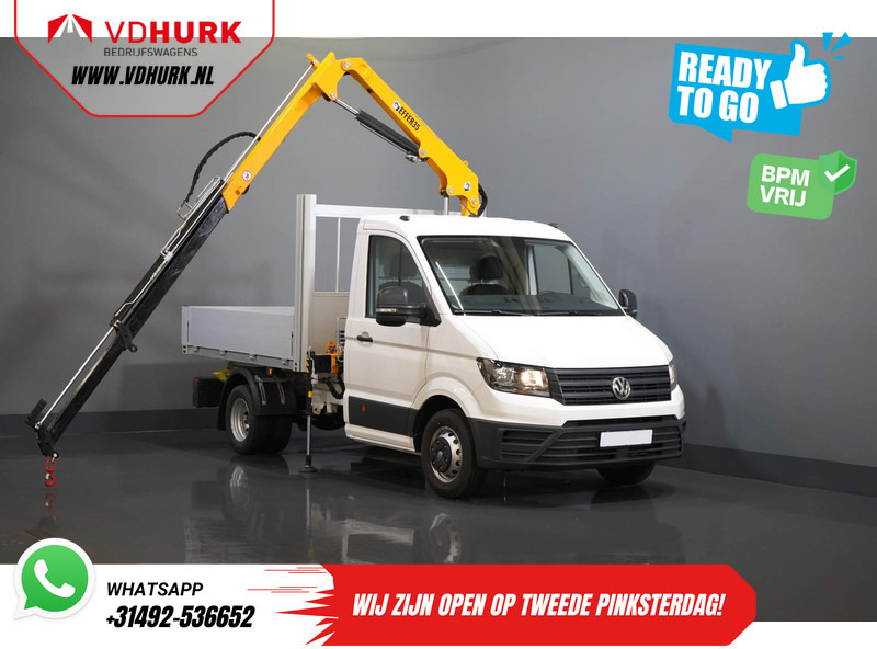 Volkswagen Crafter 50 165 pk Effer 352S Kraan/ Crane/ Kran/ Autokran/ PTO/ Open laadbak/ Dubbel Lucht - Açık kasa kamyonet: fotoğraf 1 Volkswagen Crafter 50 165 pk Effer 352S Kraan/ Crane/ Kran/ Autokran/ PTO/ Open laadbak/ Dubbel Lucht - Açık kasa kamyonet: fotoğraf 1