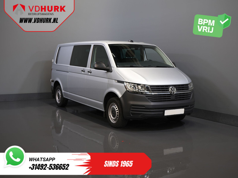 Volkswagen Transporter T6.1 2.0 TDI 150 pk DSG Aut. L2 DC BPM VRIJ! Dubbel Cabine 6 Pers./ Lage KM!/ Adapt.Cruise/ 270Gr. Deuren/ Navi/ Carplay/ Trekha - Panelvan, Çift kabin kamyonet: fotoğraf 1 Volkswagen Transporter T6.1 2.0 TDI 150 pk DSG Aut. L2 DC BPM VRIJ! Dubbel Cabine 6 Pers./ Lage KM!/ Adapt.Cruise/ 270Gr. Deuren/ Navi/ Carplay/ Trekha - Panelvan, Çift kabin kamyonet: fotoğraf 1