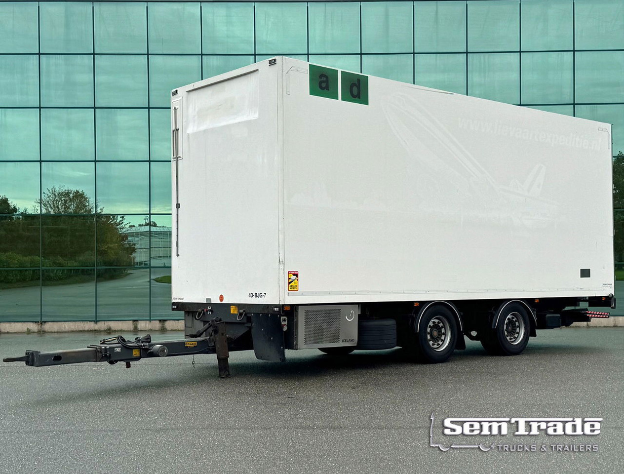 DRACO MZS 218 Wipkar 750 x 250 x 290 CM Inside Tail Lift 2021 TRS Iceland TOP Condition NL Trailertrailer - Kapalı karoser römork: fotoğraf 1 DRACO MZS 218 Wipkar 750 x 250 x 290 CM Inside Tail Lift 2021 TRS Iceland TOP Condition NL Trailertrailer - Kapalı karoser römork: fotoğraf 1