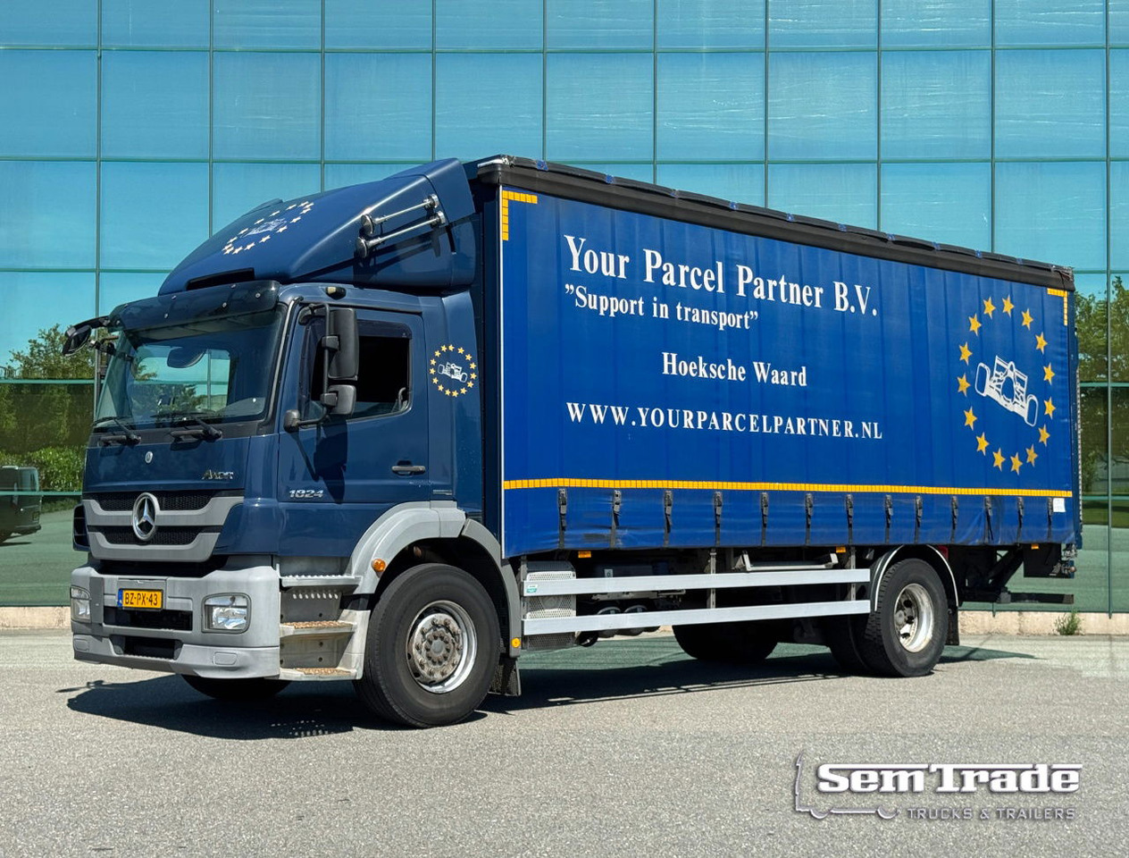 Mercedes-Benz Axor 1824 Euro 5 694.000 KM Curtain Side Door Tail Lift NEW Tacho TOP Condition NL Truck - Tenteli kamyon: fotoğraf 1 Mercedes-Benz Axor 1824 Euro 5 694.000 KM Curtain Side Door Tail Lift NEW Tacho TOP Condition NL Truck - Tenteli kamyon: fotoğraf 1