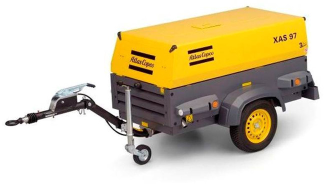 Atlas-Copco XAS 97 DD - N WHEELS - Hava kompresörü: fotoğraf 1 Atlas-Copco XAS 97 DD - N WHEELS - Hava kompresörü: fotoğraf 1