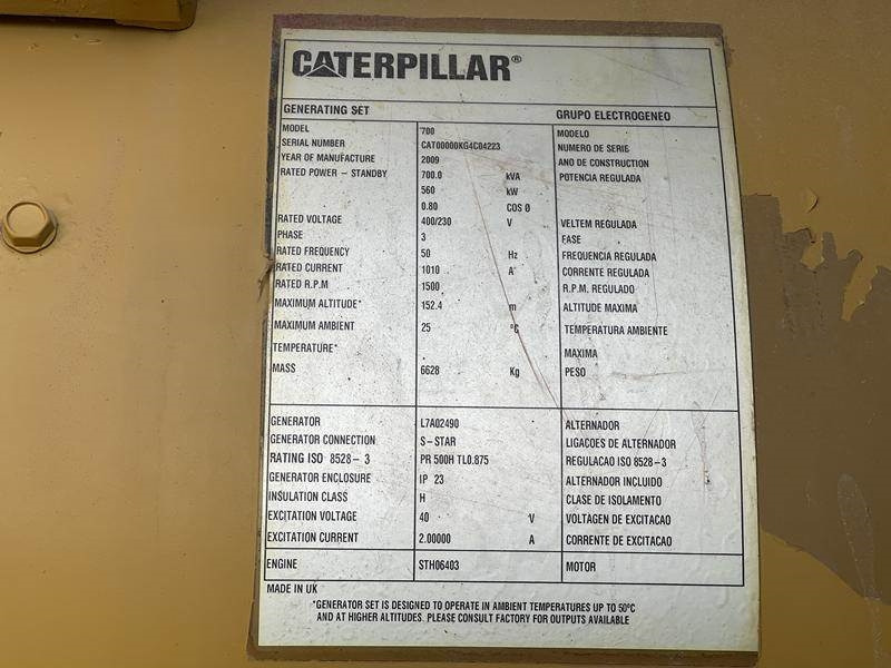 Cat C 18 - 700 - Elektrikli jeneratör: fotoğraf 4 Cat C 18 - 700 - Elektrikli jeneratör: fotoğraf 4