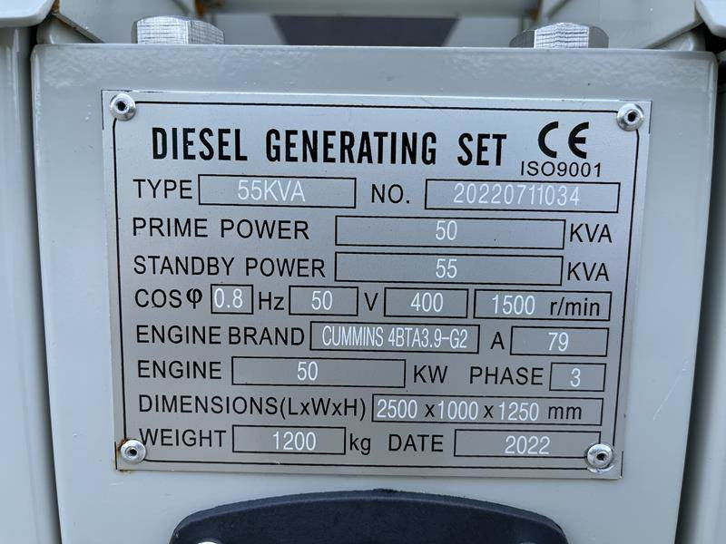 Cummins 55 kVA - Elektrikli jeneratör: fotoğraf 2 Cummins 55 kVA - Elektrikli jeneratör: fotoğraf 2