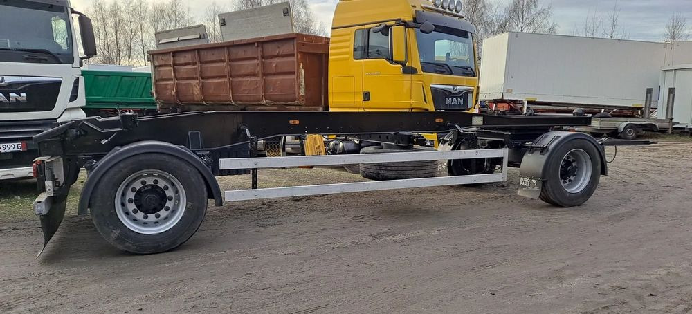 Huffermann Przyczepa na wózku HAR 1870 do hakowca - Kancali yükleyici/ Hidrolift römork: fotoğraf 1 Huffermann Przyczepa na wózku HAR 1870 do hakowca - Kancali yükleyici/ Hidrolift römork: fotoğraf 1
