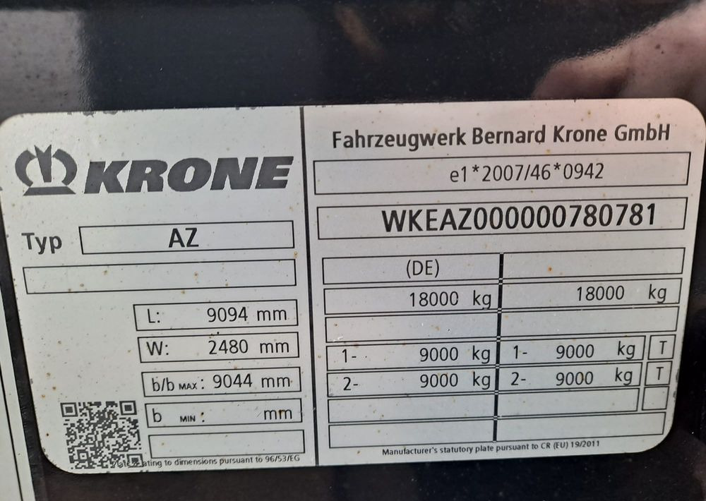 Krone Przyczepa BDF Krone - Konteynır taşıyıcı/ Yedek karoser römork: fotoğraf 4 Krone Przyczepa BDF Krone - Konteynır taşıyıcı/ Yedek karoser römork: fotoğraf 4