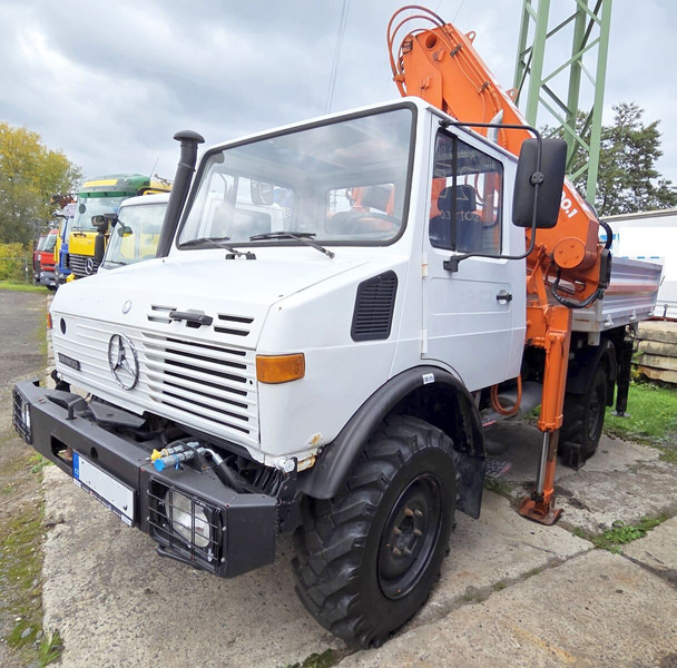 Mercedes-Benz UNIMOG 427.11 +12m! - Damperli kamyon, Vinçli kamyon: fotoğraf 4 Mercedes-Benz UNIMOG 427.11 +12m! - Damperli kamyon, Vinçli kamyon: fotoğraf 4