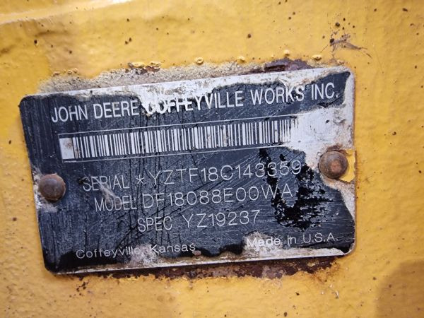 John Deere DF180 with HFWD MOTOR GRADER Transmission - Vites kutusu: fotoğraf 2 John Deere DF180 with HFWD MOTOR GRADER Transmission - Vites kutusu: fotoğraf 2