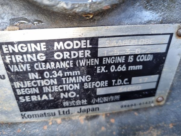Komatsu SAA6D108E PC300-6 Engine (Plant) - Motor - İş makinaları: fotoğraf 2 Komatsu SAA6D108E PC300-6 Engine (Plant) - Motor - İş makinaları: fotoğraf 2