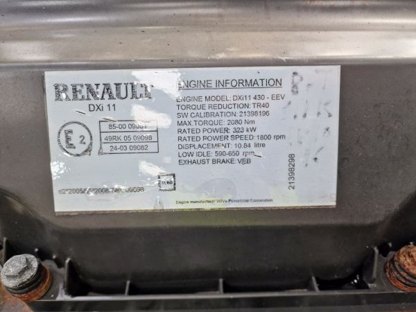 Renault DXI11430-EEV Engine (Truck) - Motor - Kamyon: fotoğraf 2 Renault DXI11430-EEV Engine (Truck) - Motor - Kamyon: fotoğraf 2