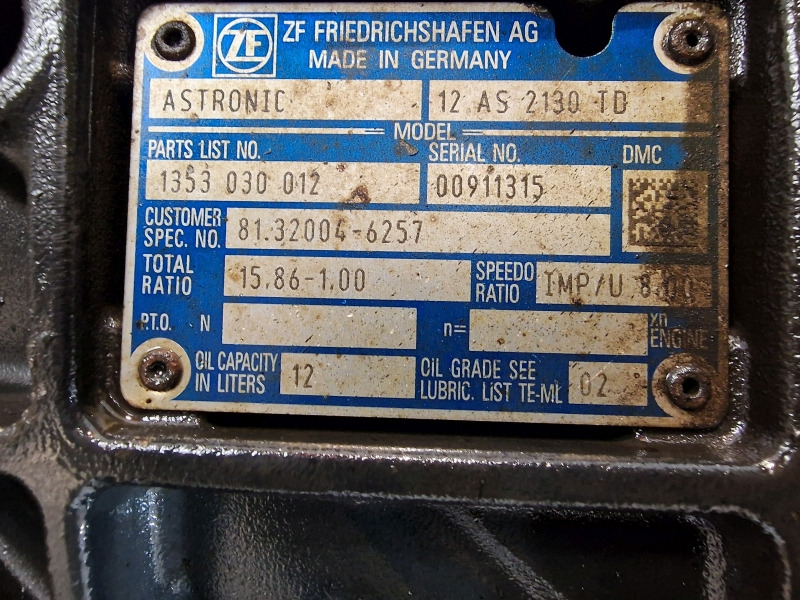 Vites kutusu ZF Astronic 12AS2130TD Gearbox: fotoğraf 11
