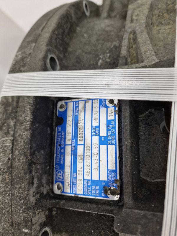 Vites kutusu ZF Ecomat 2 6HP502C Gearbox: fotoğraf 11