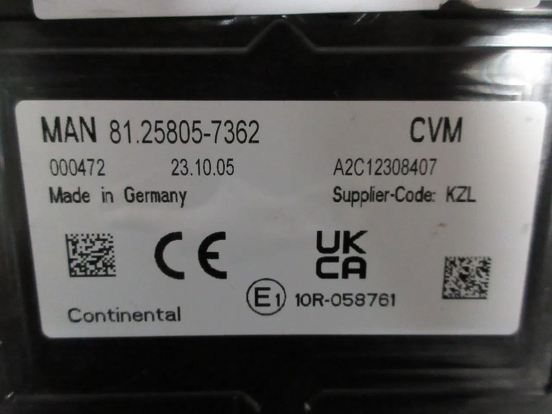 MAN 81.25805-7362 CVM MODULEN MAN TGM EURO 6 MODEL 2024 - Elektrik sistemi - Kamyon: fotoğraf 3 MAN 81.25805-7362 CVM MODULEN MAN TGM EURO 6 MODEL 2024 - Elektrik sistemi - Kamyon: fotoğraf 3