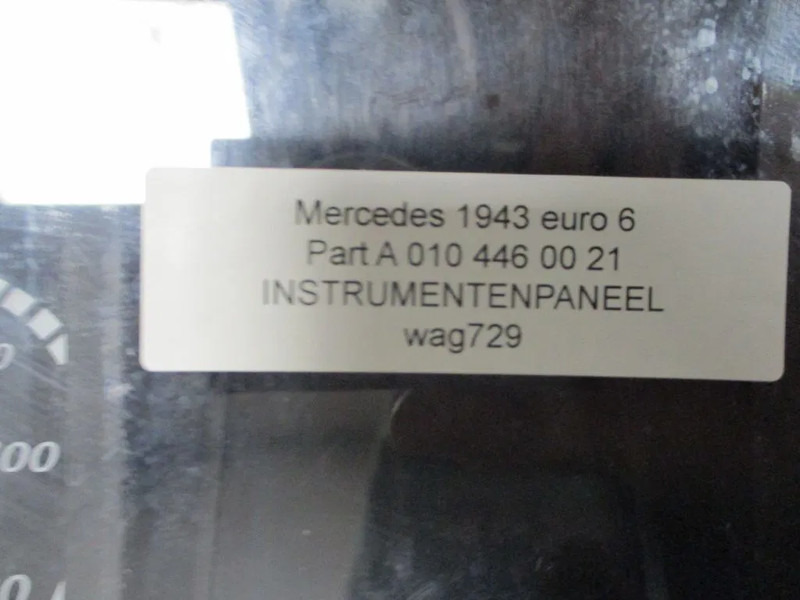 Mercedes-Benz A 010 446 00 21 INSTRUMENTENPANEEL MERCEDES ACTROS EURO 6 - Gösterge panosu - Kamyon: fotoğraf 2 Mercedes-Benz A 010 446 00 21 INSTRUMENTENPANEEL MERCEDES ACTROS EURO 6 - Gösterge panosu - Kamyon: fotoğraf 2