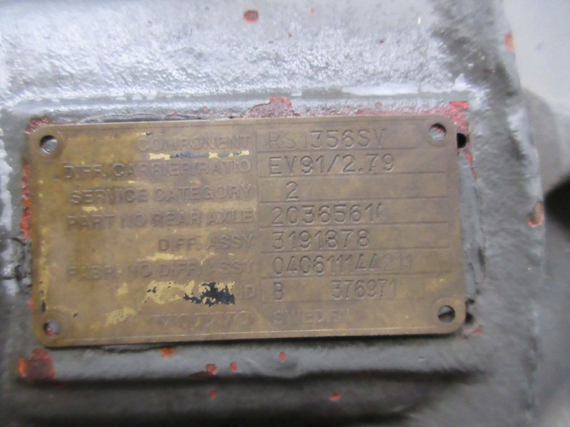 Volvo 3191878/RS1356SV EV91/RATIO /2.79 DIFFERENTIEEL VOLVO FH FM EURO 5 - Diferansiyel - Kamyon: fotoğraf 5 Volvo 3191878/RS1356SV EV91/RATIO /2.79 DIFFERENTIEEL VOLVO FH FM EURO 5 - Diferansiyel - Kamyon: fotoğraf 5