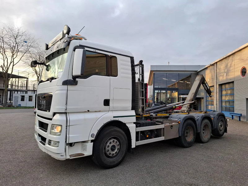 MAN TGX35.480 / LIFT+LENKACHSE / ONLY:392634 KM / JOAB HOOK / AIRCO / FRIDGE / AUTOMATIC / EURO-5 / 2012 - Kablo sistemli kamyon: fotoğraf 1 MAN TGX35.480 / LIFT+LENKACHSE / ONLY:392634 KM / JOAB HOOK / AIRCO / FRIDGE / AUTOMATIC / EURO-5 / 2012 - Kablo sistemli kamyon: fotoğraf 1
