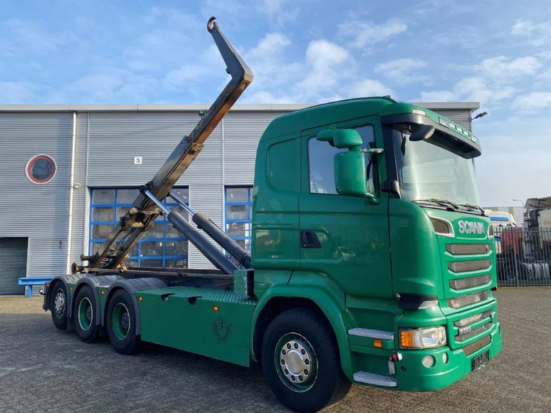 Scania R520 V8 / 8X4 / BIG AXLE / AJK HOOKLIFT 30TON / LIFT+LENKACHSE / NAVI / LEATHER / FULL-AIR / AUTOMATIC / EURO-6 / 2015 - Kancalı yükleyici kamyon: fotoğraf 2 Scania R520 V8 / 8X4 / BIG AXLE / AJK HOOKLIFT 30TON / LIFT+LENKACHSE / NAVI / LEATHER / FULL-AIR / AUTOMATIC / EURO-6 / 2015 - Kancalı yükleyici kamyon: fotoğraf 2