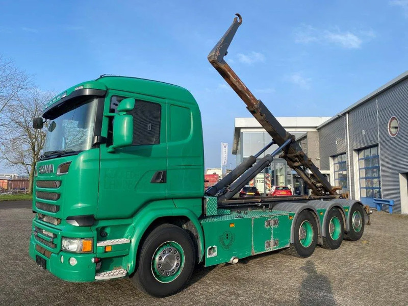 Scania R520 V8 / 8X4 / BIG AXLE / AJK HOOKLIFT 30TON / LIFT+LENKACHSE / NAVI / LEATHER / FULL-AIR / AUTOMATIC / EURO-6 / 2015 - Kancalı yükleyici kamyon: fotoğraf 1 Scania R520 V8 / 8X4 / BIG AXLE / AJK HOOKLIFT 30TON / LIFT+LENKACHSE / NAVI / LEATHER / FULL-AIR / AUTOMATIC / EURO-6 / 2015 - Kancalı yükleyici kamyon: fotoğraf 1