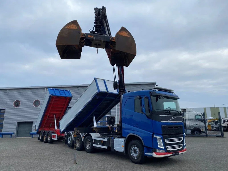 Volvo FH4-500 / HMF 3220K-RC / REMOTE / ROTATOR / 3SIDE TIPPER / DYNAMIC STEERING / ONLY:302623 KM / AUTOMATIC / EURO-6 / 2017 - Vinçli kamyon: fotoğraf 3 Volvo FH4-500 / HMF 3220K-RC / REMOTE / ROTATOR / 3SIDE TIPPER / DYNAMIC STEERING / ONLY:302623 KM / AUTOMATIC / EURO-6 / 2017 - Vinçli kamyon: fotoğraf 3