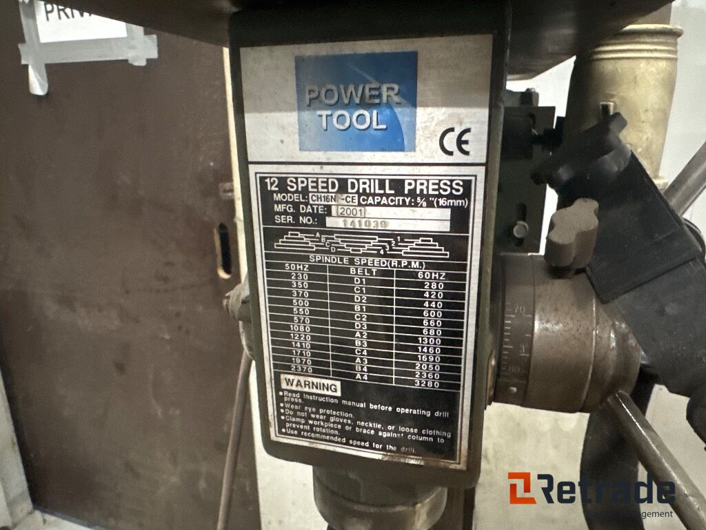 Søjleboremaskine Powertool Ch16n - Sütunlu matkap: fotoğraf 4 Søjleboremaskine Powertool Ch16n - Sütunlu matkap: fotoğraf 4