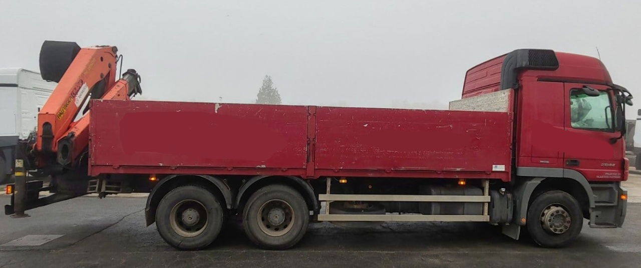 Mercedes-Benz Actros 2644L 6X4 stake body - Palfinger crane PK18500 - Sal/ Açık kasa kamyon: fotoğraf 4 Mercedes-Benz Actros 2644L 6X4 stake body - Palfinger crane PK18500 - Sal/ Açık kasa kamyon: fotoğraf 4