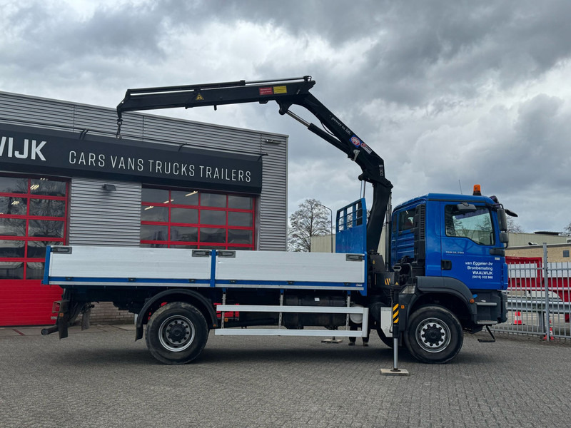 MAN TGM 18-290 4x4 Kraan met Open laadbak HMF Kraan 13 T - Vinçli kamyon: fotoğraf 2 MAN TGM 18-290 4x4 Kraan met Open laadbak HMF Kraan 13 T - Vinçli kamyon: fotoğraf 2