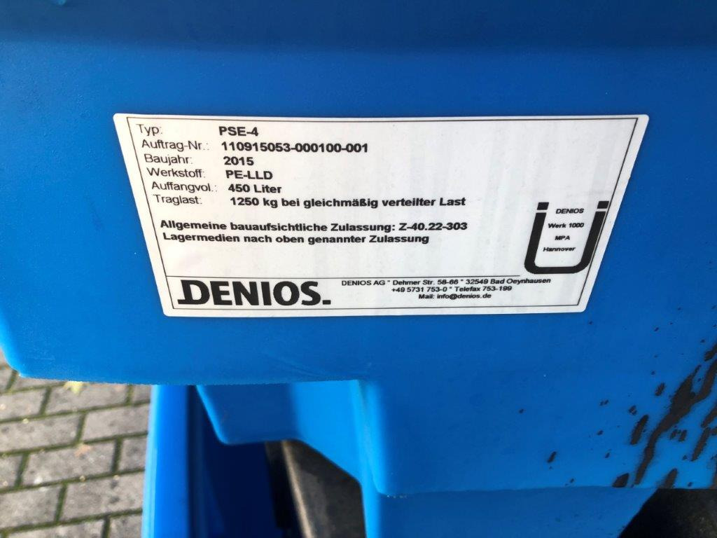 Hazardous material storage Denios PSE-4 450 liters - Depolama tankı: fotoğraf 4 Hazardous material storage Denios PSE-4 450 liters - Depolama tankı: fotoğraf 4