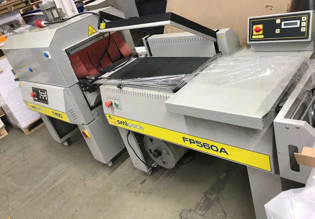 Smipack FP 560 A semi-automatic angle welder with Smipack T 450 single-chamber shrink tunnel - Paketleme makinası: fotoğraf 1 Smipack FP 560 A semi-automatic angle welder with Smipack T 450 single-chamber shrink tunnel - Paketleme makinası: fotoğraf 1