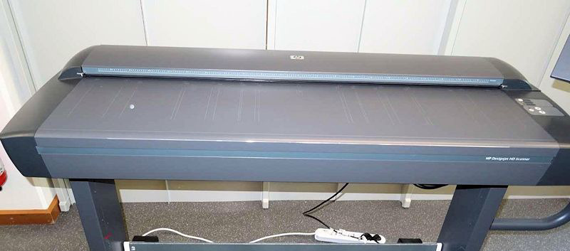 Baskı makinesi document scanner plan scanner schematic scanner with document feeder HP Designjet 4500: fotoğraf 6