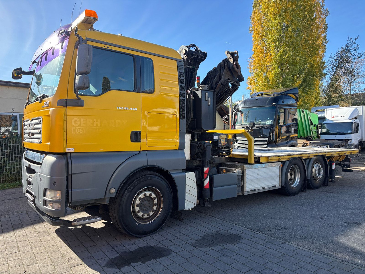 MAN TGA 26.440 FASSI F450AXP Containerauf./Lenkachse - Vinçli kamyon: fotoğraf 1 MAN TGA 26.440 FASSI F450AXP Containerauf./Lenkachse - Vinçli kamyon: fotoğraf 1
