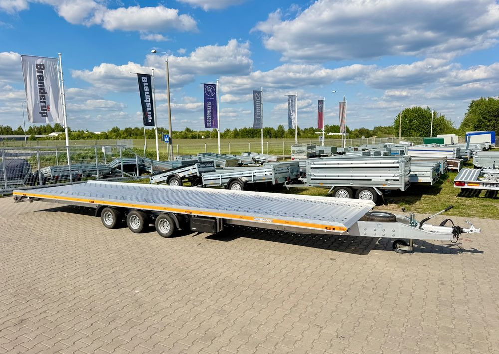 GROMEX laweta aluminiowa | 850x210cm | DMC 3500kg | platforma na 2 auta | 3 osie AL-KO | OŚWIETLENIE LED - Araba taşıyıcı römork: fotoğraf 1 GROMEX laweta aluminiowa | 850x210cm | DMC 3500kg | platforma na 2 auta | 3 osie AL-KO | OŚWIETLENIE LED - Araba taşıyıcı römork: fotoğraf 1