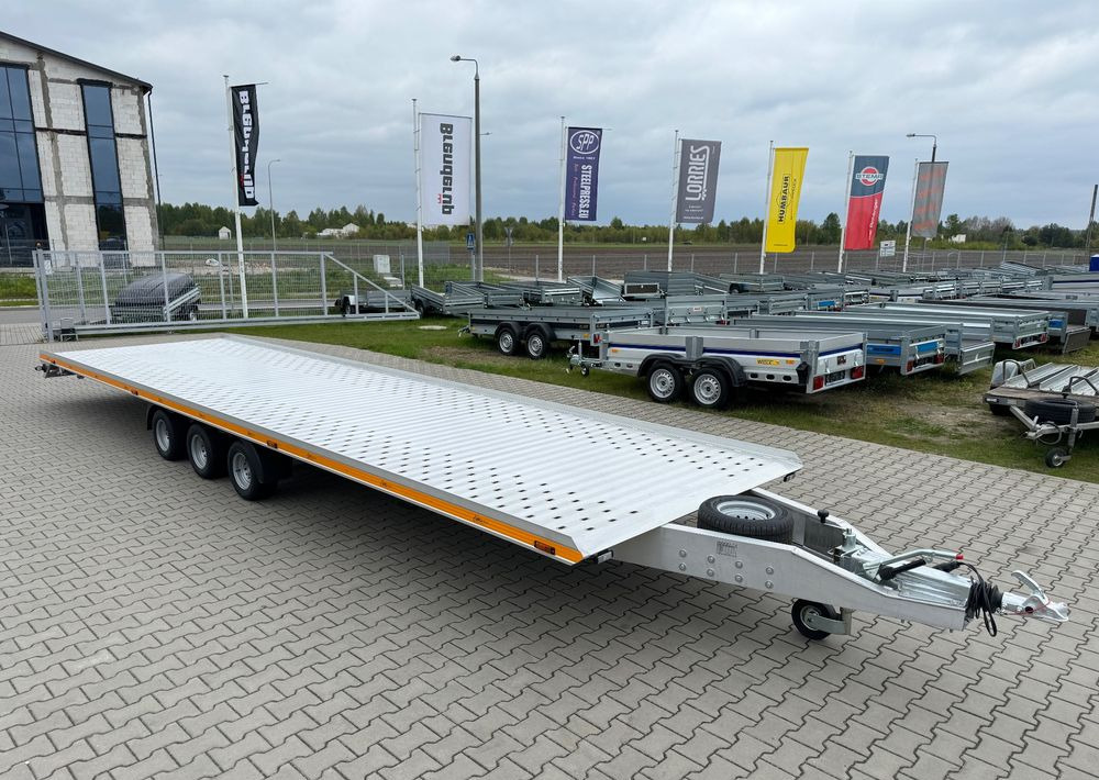 GROMEX laweta aluminiowa | 850x210cm | DMC 3500kg | platforma na 2 auta | 3 osie AL-KO | OŚWIETLENIE LED - Araba taşıyıcı römork: fotoğraf 4 GROMEX laweta aluminiowa | 850x210cm | DMC 3500kg | platforma na 2 auta | 3 osie AL-KO | OŚWIETLENIE LED - Araba taşıyıcı römork: fotoğraf 4