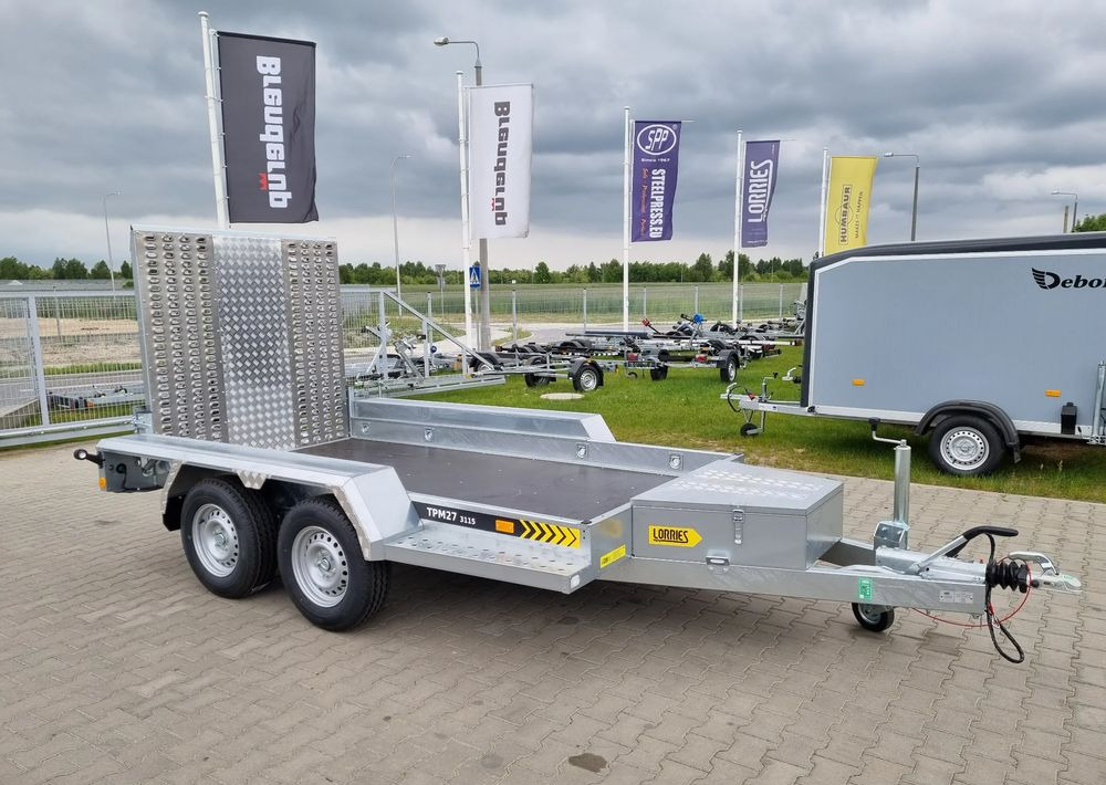 LORRIES TPM27 | 303x160 cm 2,7T koparka, bobcat - İş makinası römorku: fotoğraf 1 LORRIES TPM27 | 303x160 cm 2,7T koparka, bobcat - İş makinası römorku: fotoğraf 1