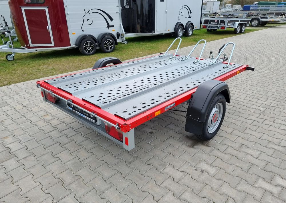 STEMA Stema STM 02 10-25-15.1 red | 251x153 cm 3 motocykle | DMC 1000kg - Motosiklet römorku: fotoğraf 4 STEMA Stema STM 02 10-25-15.1 red | 251x153 cm 3 motocykle | DMC 1000kg - Motosiklet römorku: fotoğraf 4