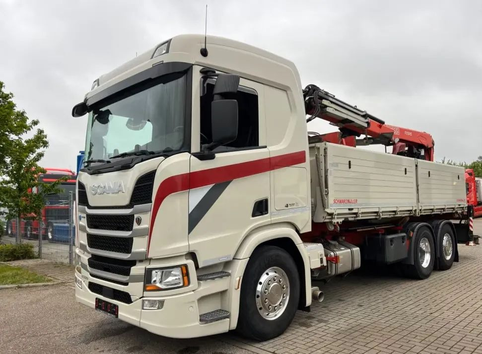 Scania R500 Baustoff / 2-stronna wywrotka Schwarzmüller /HDS Fassi F215 / Euro 6 / Napęd na tylną oś - Damperli kamyon, Vinçli kamyon: fotoğraf 2 Scania R500 Baustoff / 2-stronna wywrotka Schwarzmüller /HDS Fassi F215 / Euro 6 / Napęd na tylną oś - Damperli kamyon, Vinçli kamyon: fotoğraf 2