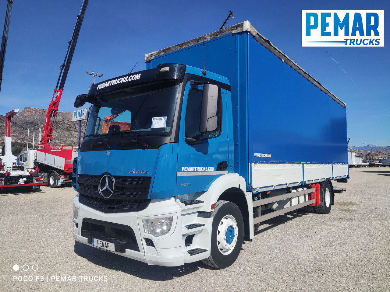 MERCEDES-BENZ ANTOS 1827 SEMITAUTLINER RETARDER - Tenteli kamyon: fotoğraf 1 MERCEDES-BENZ ANTOS 1827 SEMITAUTLINER RETARDER - Tenteli kamyon: fotoğraf 1