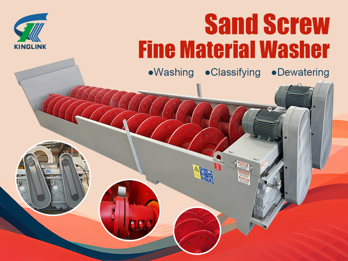 Kinglink Screw Sand Washer | 44'' x 32' Fine Material Washer - Konkasör tesisi: fotoğraf 1 Kinglink Screw Sand Washer | 44'' x 32' Fine Material Washer - Konkasör tesisi: fotoğraf 1