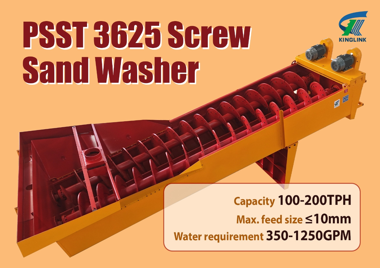 Kinglink TTSW3625 Fine Material Washer | Sand Screw Washer - Elek: fotoğraf 1 Kinglink TTSW3625 Fine Material Washer | Sand Screw Washer - Elek: fotoğraf 1