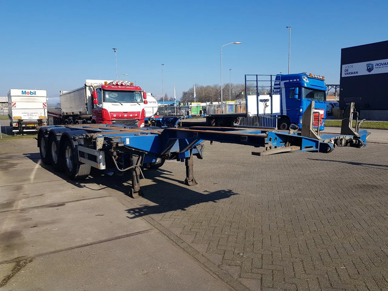 Konteynır taşıyıcı/ Yedek karoser dorse Pacton T3-010 Multi chassis Liftas BPW drum: fotoğraf 7