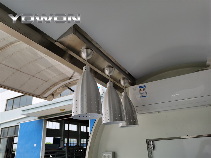 Yeni Büfe karavan nakliyatı için gıda maddeleri YOWON Fully customized food vending cart mobile street fast food trailer: fotoğraf 19