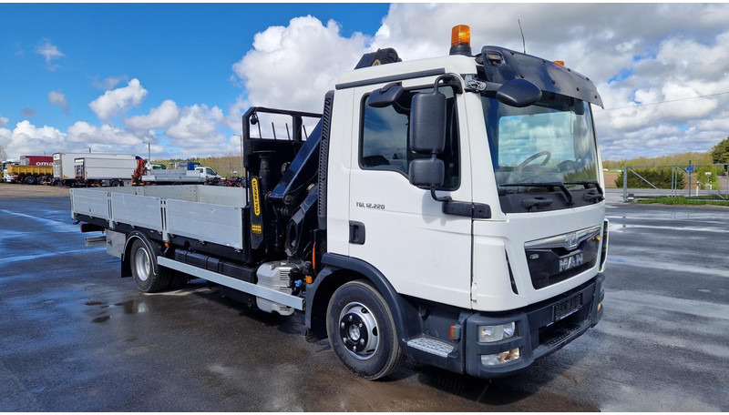Sal/ Açık kasa kamyon, Vinçli kamyon MAN TGL 12.220 4X2 Palfinger PK12502: fotoğraf 6