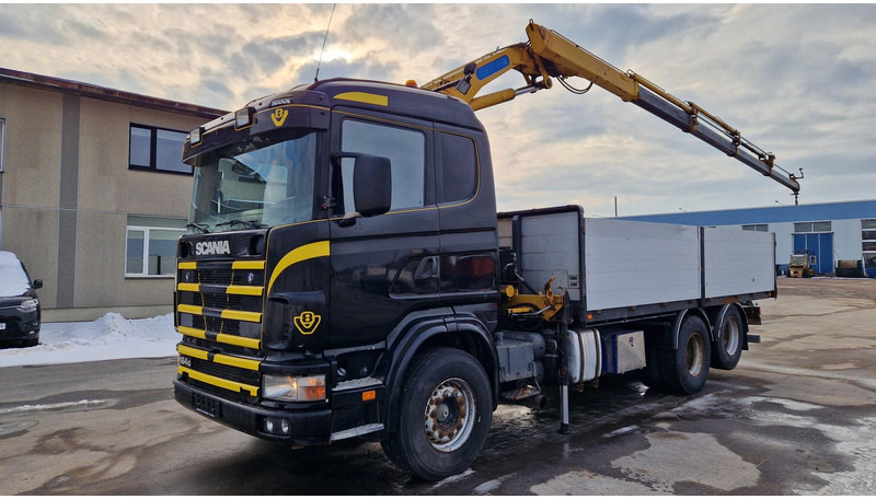 Scania R164 6X2 EFFER 150 full steel - Sal/ Açık kasa kamyon, Vinçli kamyon: fotoğraf 1 Scania R164 6X2 EFFER 150 full steel - Sal/ Açık kasa kamyon, Vinçli kamyon: fotoğraf 1