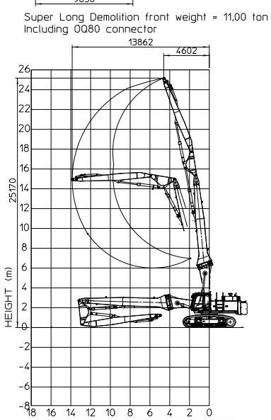 Hitachi ZX 470 LCD - 3 (25m high reach demolition) - Yıkım ekskavatör: fotoğraf 2 Hitachi ZX 470 LCD - 3 (25m high reach demolition) - Yıkım ekskavatör: fotoğraf 2