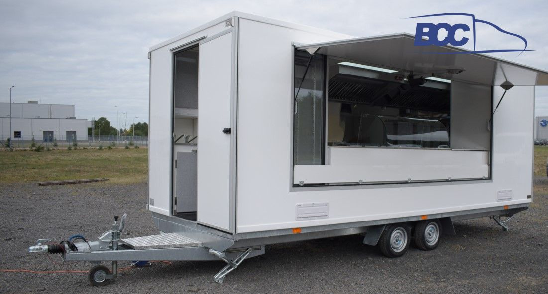 BCC POLSKA - PRZYCZEPA GASTRONOMICZNA - FOOD TRUCK - CATERING TRAILER - HANDLOWA, PIZZA, BURGER, KEBAB, KURCZAK Z ROŻNA, LODY, KAWA, PĄCZKI - Büfe karavan: fotoğraf 1 BCC POLSKA - PRZYCZEPA GASTRONOMICZNA - FOOD TRUCK - CATERING TRAILER - HANDLOWA, PIZZA, BURGER, KEBAB, KURCZAK Z ROŻNA, LODY, KAWA, PĄCZKI - Büfe karavan: fotoğraf 1