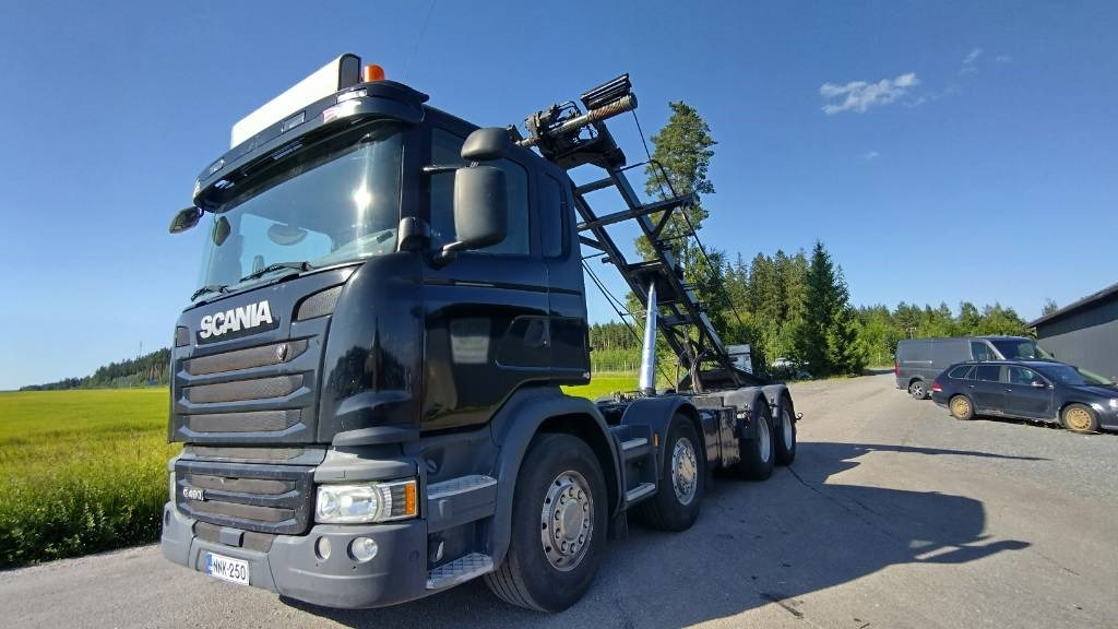 Scania R490 8x4 multilift vaijerilaite,napaperät - Hidrolift kamyon: fotoğraf 2 Scania R490 8x4 multilift vaijerilaite,napaperät - Hidrolift kamyon: fotoğraf 2