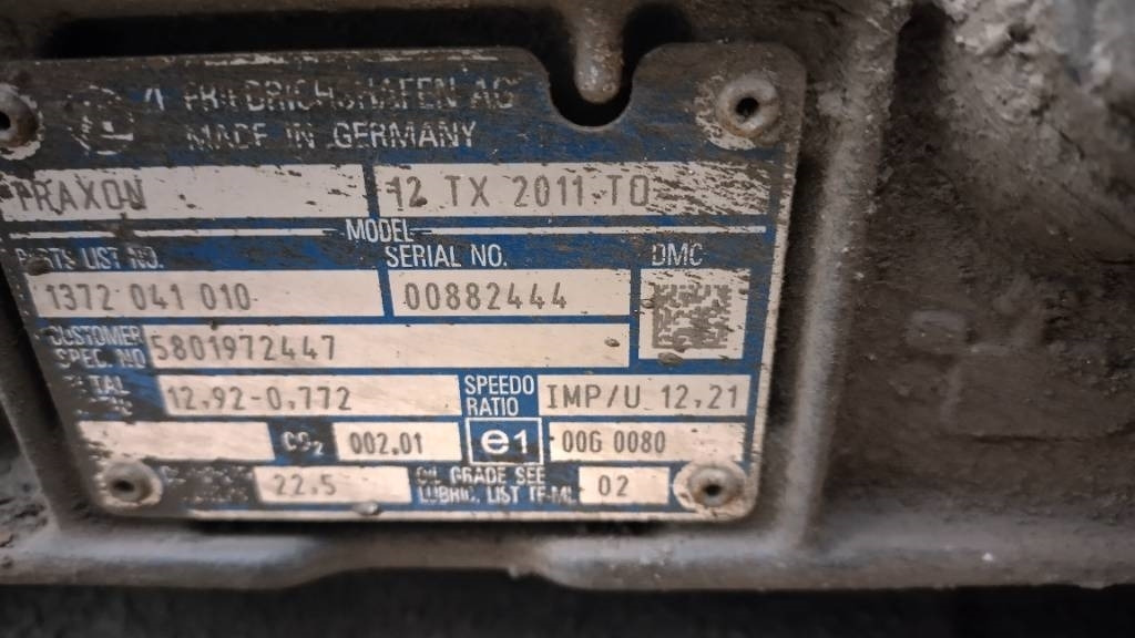 ZF Traxon 12 TX 2011 TO - Vites kutusu - Kamyon: fotoğraf 5 ZF Traxon 12 TX 2011 TO - Vites kutusu - Kamyon: fotoğraf 5