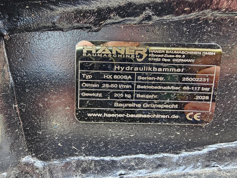 Haner HX600SA - Hidrolik kırıcı - Ekskavatör: fotoğraf 5 Haner HX600SA - Hidrolik kırıcı - Ekskavatör: fotoğraf 5