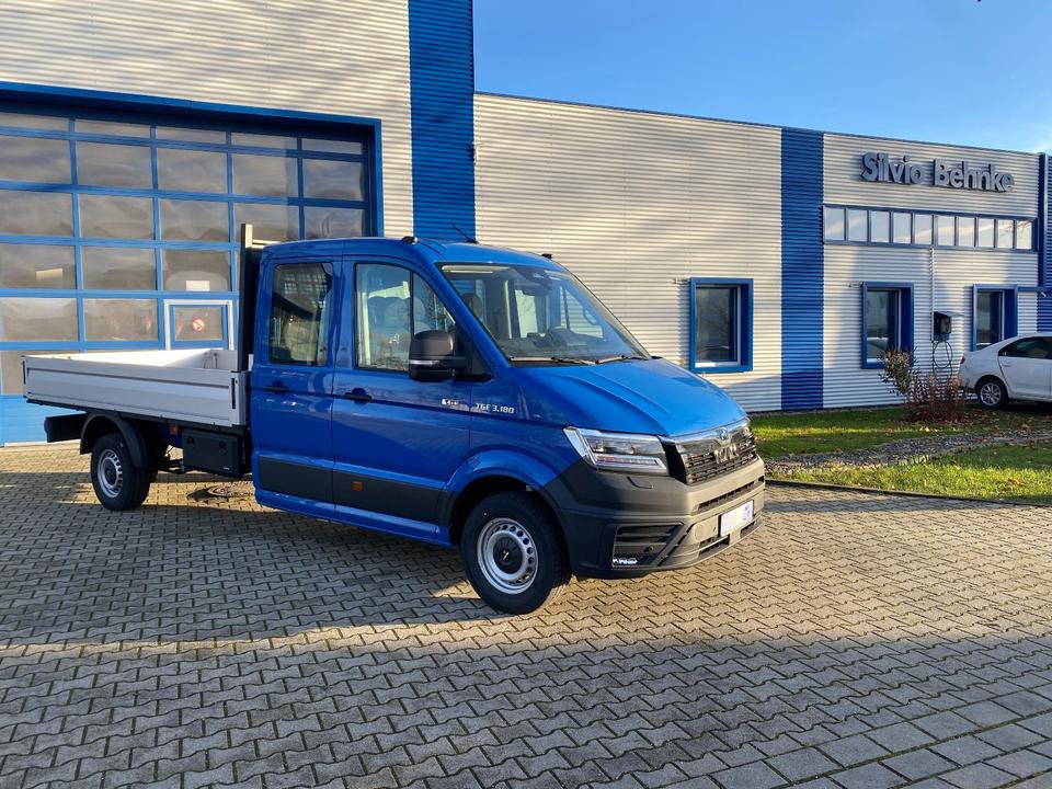 MAN TGE 3.180 4x4 Doka Pritsche Lang *INKL.19% MWT* AUTOMATIK*LED*CAM*AHK*TEMPO*STANDHZG*UVM* - Açık kasa kamyonet, Çift kabin kamyonet: fotoğraf 1 MAN TGE 3.180 4x4 Doka Pritsche Lang *INKL.19% MWT* AUTOMATIK*LED*CAM*AHK*TEMPO*STANDHZG*UVM* - Açık kasa kamyonet, Çift kabin kamyonet: fotoğraf 1