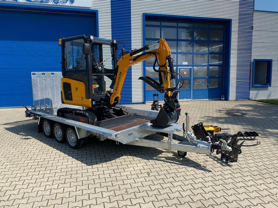 Minibagger BK2000KSR + Tieflader + Zubehör *INKL.19% MWST*BERGER KRAUS*YANMAR*SCHWENKARM* VERSTELLFAHRWERK* - Mini ekskavatör, Römork: fotoğraf 4 Minibagger BK2000KSR + Tieflader + Zubehör *INKL.19% MWST*BERGER KRAUS*YANMAR*SCHWENKARM* VERSTELLFAHRWERK* - Mini ekskavatör, Römork: fotoğraf 4