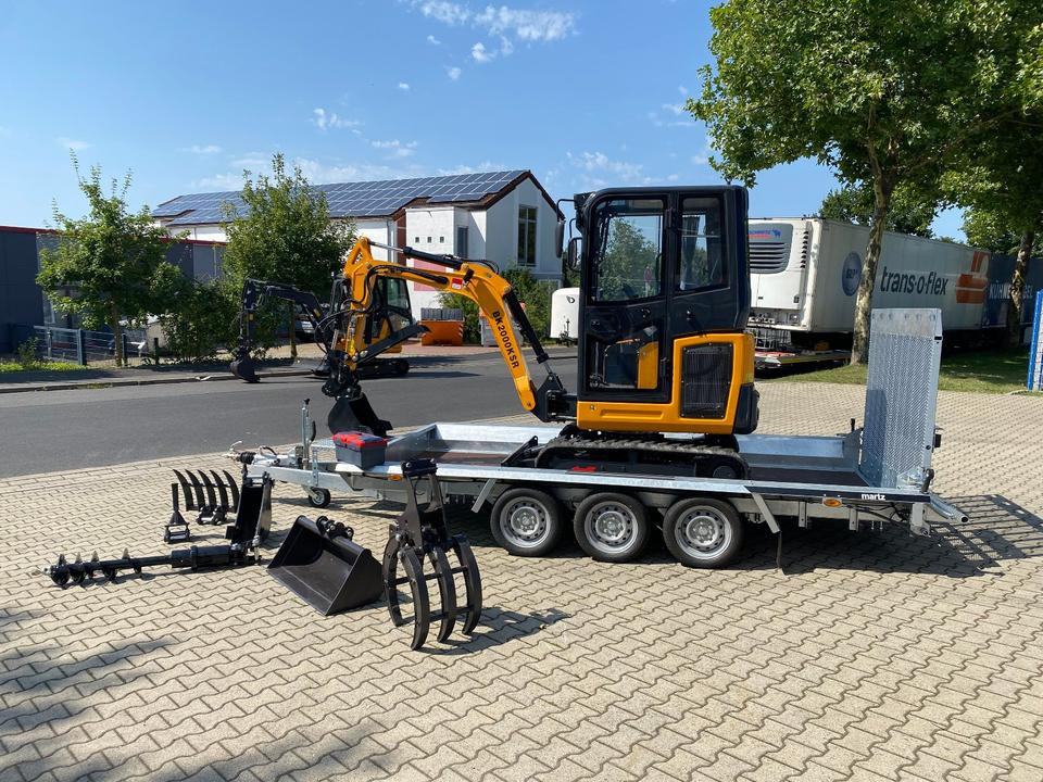 Minibagger BK2000KSR + Tieflader + Zubehör *INKL.19% MWST*BERGER KRAUS*YANMAR*SCHWENKARM* VERSTELLFAHRWERK** - Mini ekskavatör, Römork: fotoğraf 4 Minibagger BK2000KSR + Tieflader + Zubehör *INKL.19% MWST*BERGER KRAUS*YANMAR*SCHWENKARM* VERSTELLFAHRWERK** - Mini ekskavatör, Römork: fotoğraf 4